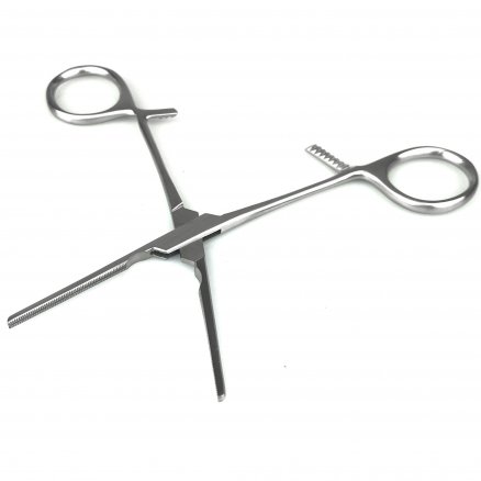 Затискач по COOLEY атравматичний, кровоспинний, прямий. Довжина 14,0 см